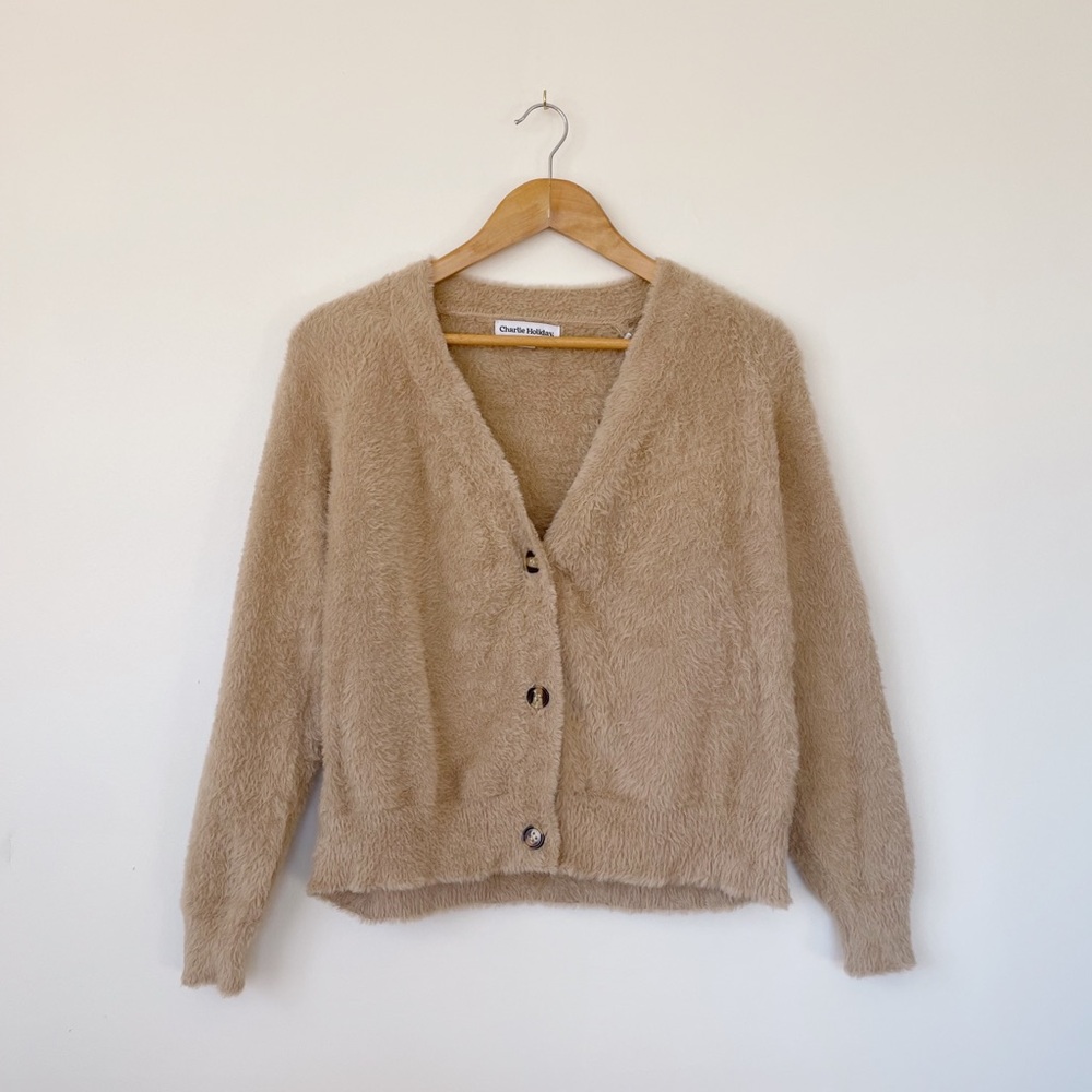 Charlie Holiday Fuzzy Cardigan
